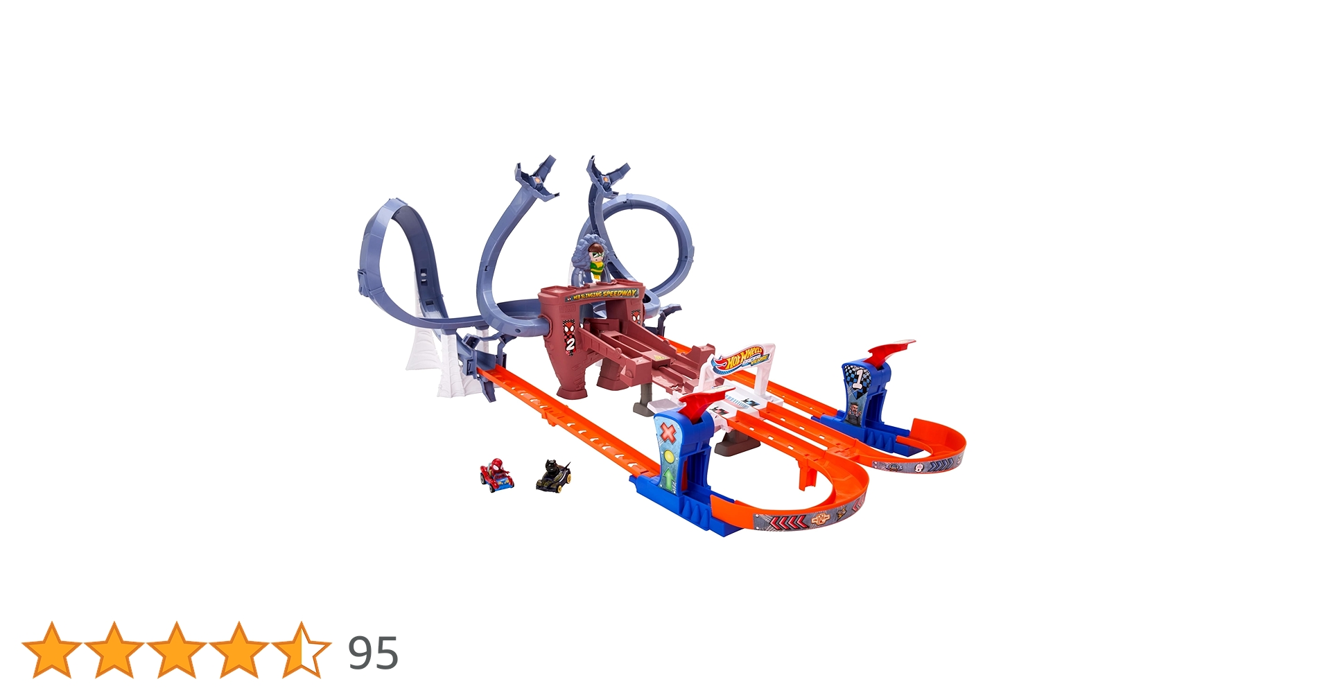 ホットウィール レーサーバース マーベル トラックセット スパイダーマン Hot Wheels Spider-Man RaceTrack Set with Web-Slinging
